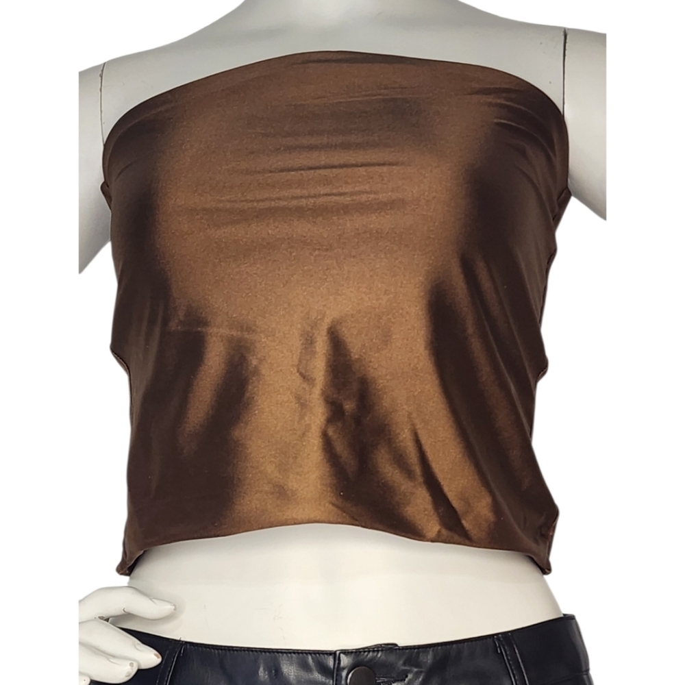 NWT Second Skin RD Style Copper Bandeau Bustier Top XS